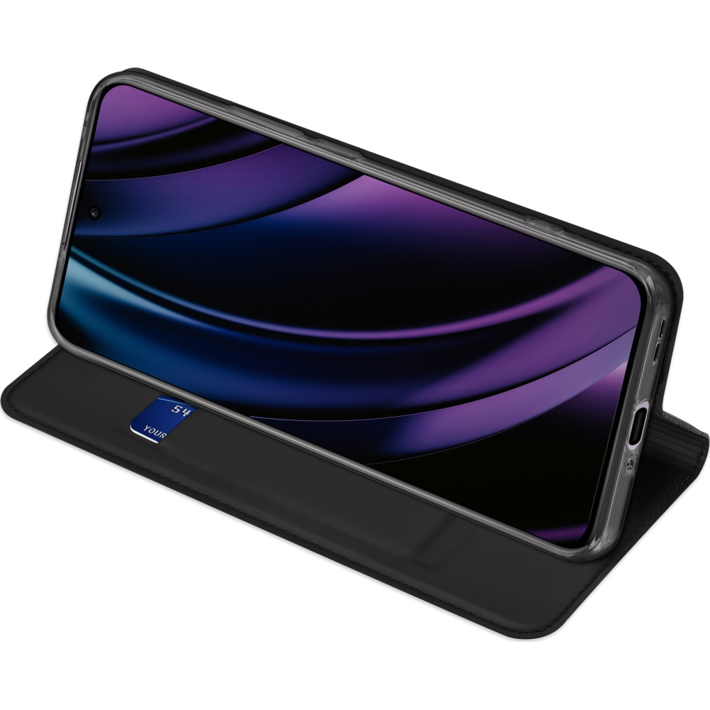 Etui z klapką Dux Ducis Skin Pro do Oppo Reno12 Pro, czarne